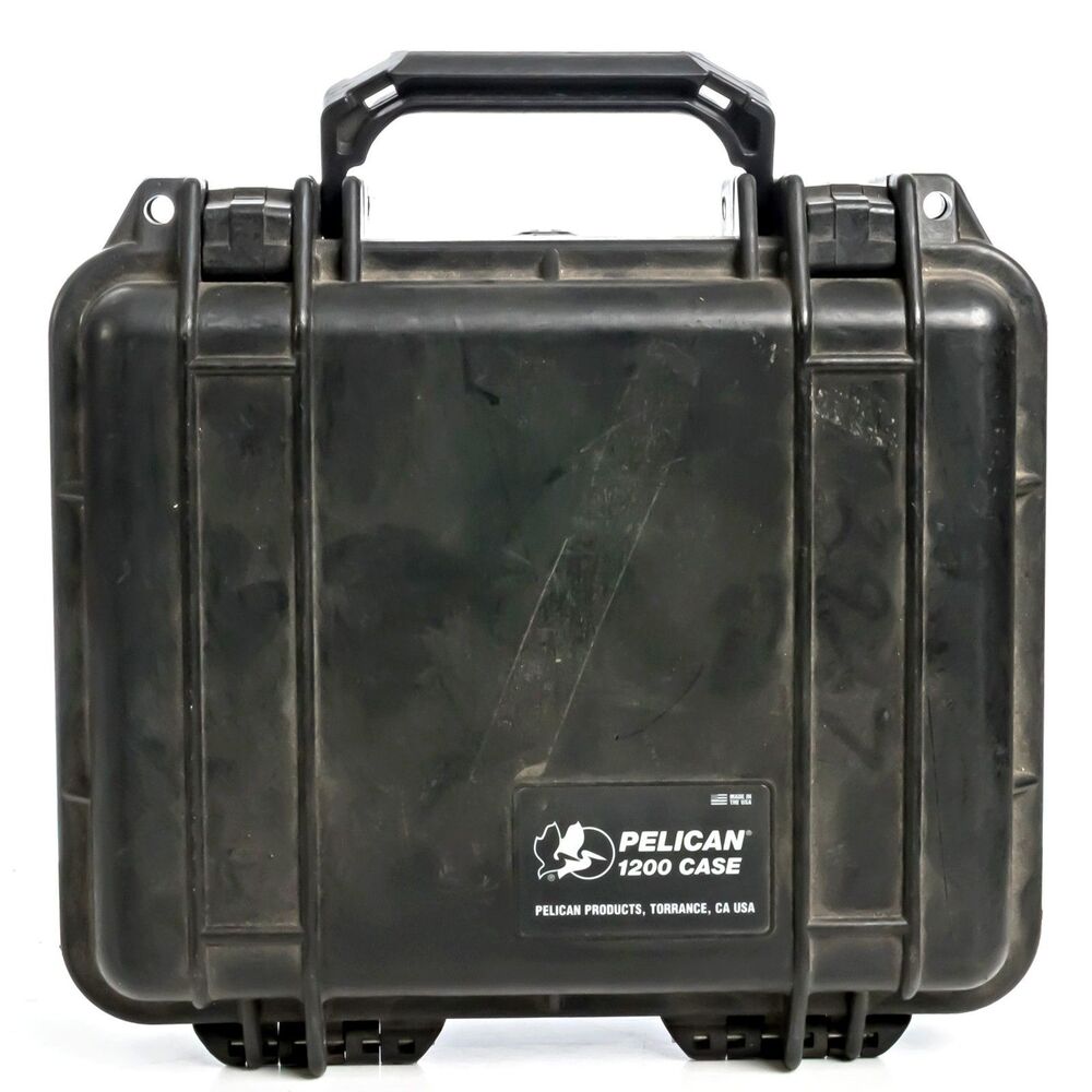 Pelican 1200 Waterproof Black Hard Case - Partial Foam Insert